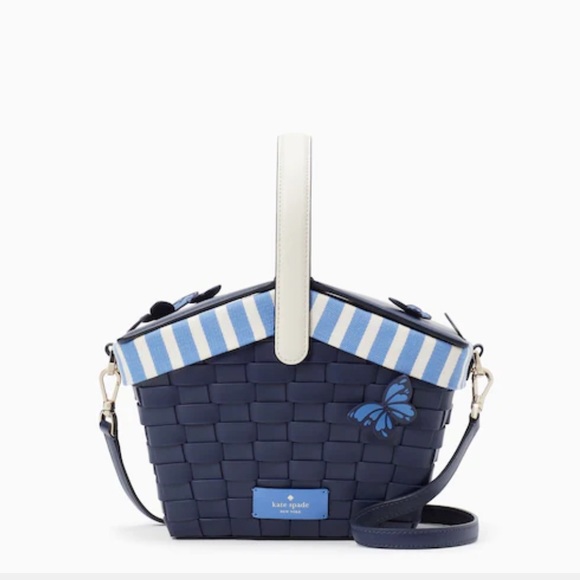 • NWT KATE SPADE PICNIC 3D BASKET FLUTTER FLY BUTTERFLY BASKET BIFOLD WALLET SET - Picture 5 of 14